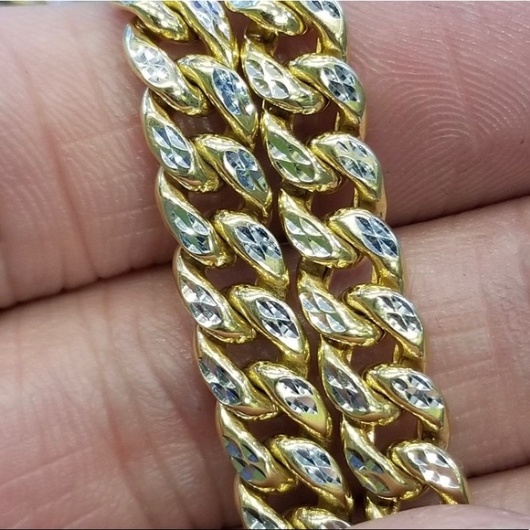 10k gold Miami cuban link diamond cut 22” 6.5mm - Picture 4 of 8